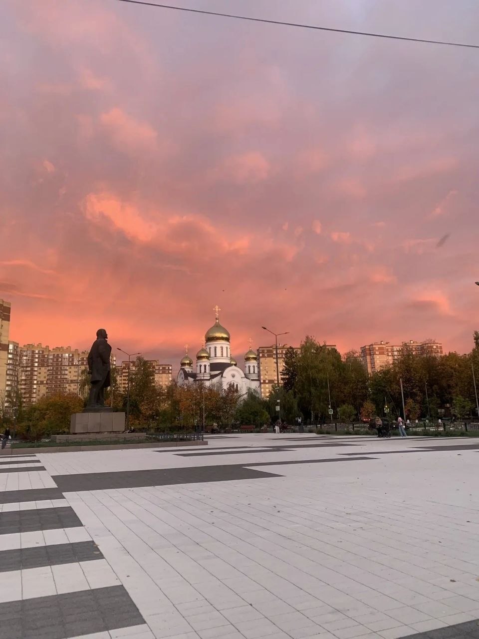 Закат 2 октября — Краснознаменск