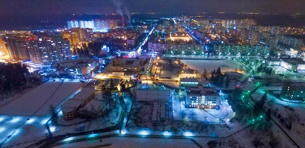 Немного вечерних краснознаменских огней из 2015