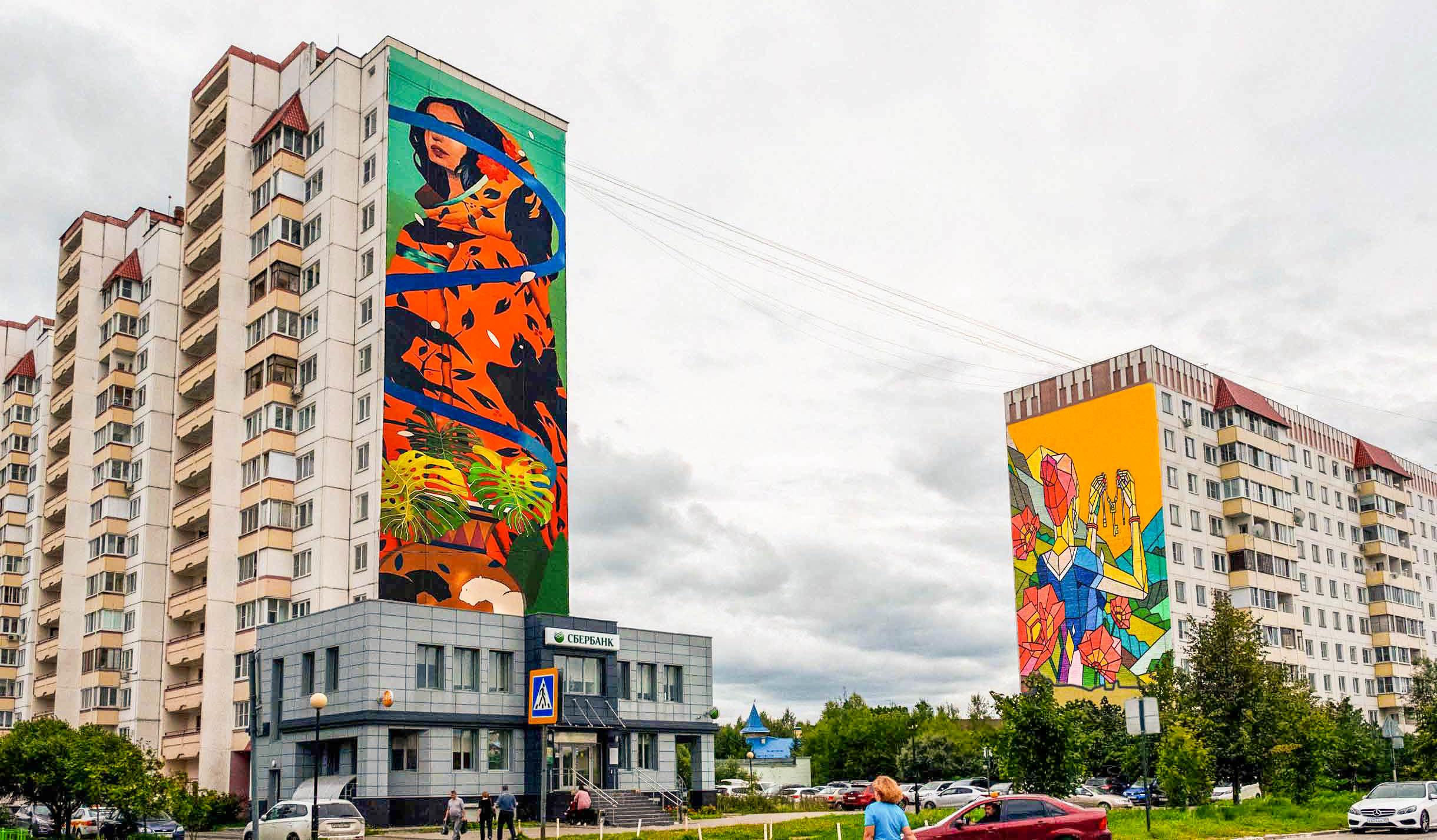 Хотели бы, что бы фасады домов нашего города немного оживили таким образом?