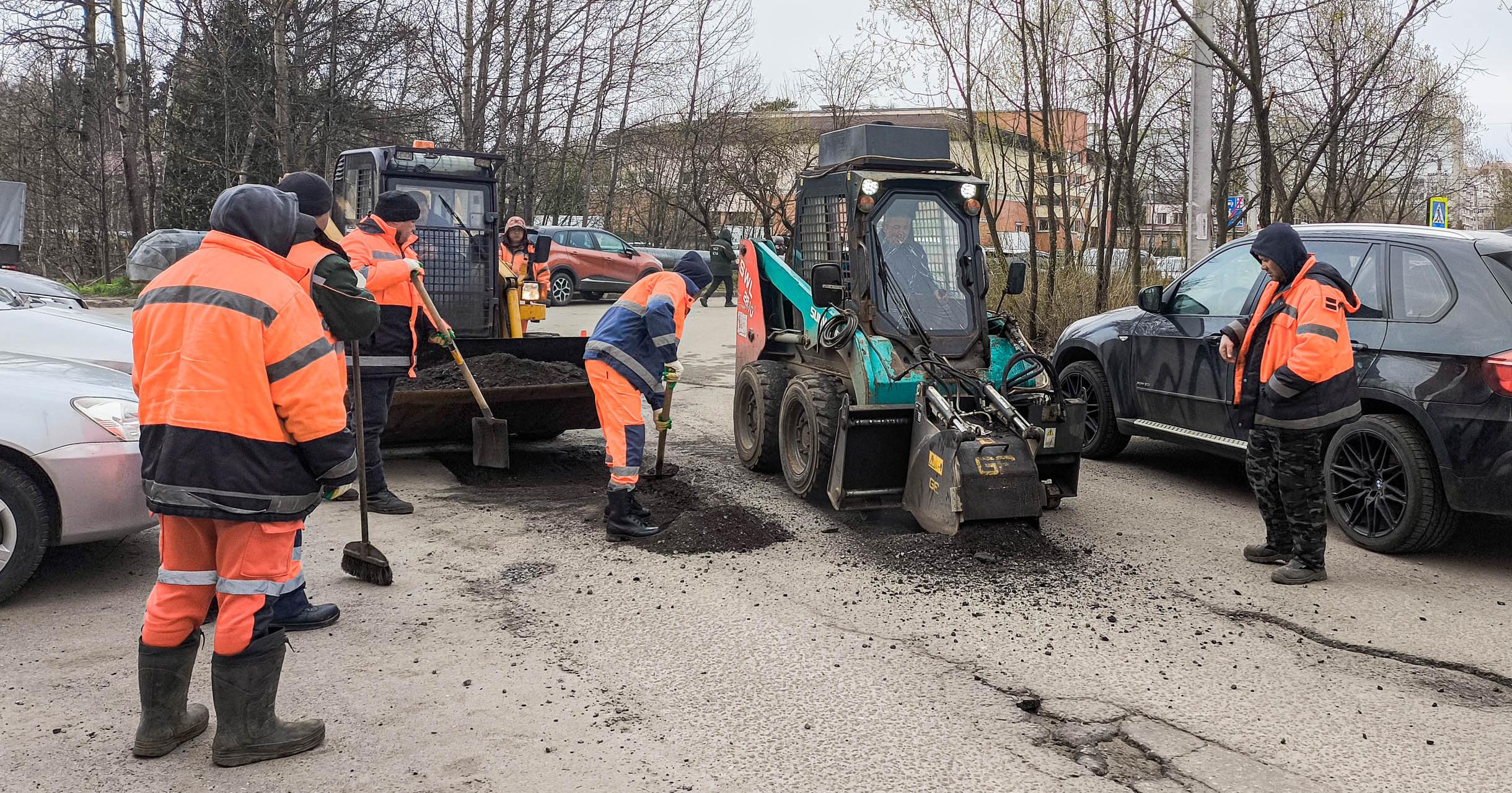 Ямочный ремонт на ул. Связистов