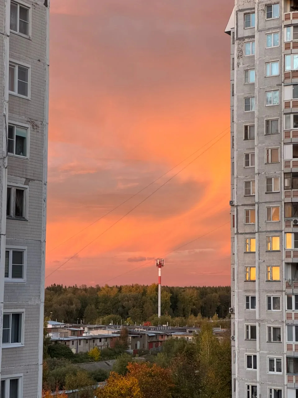 Закат 2 октября — Краснознаменск