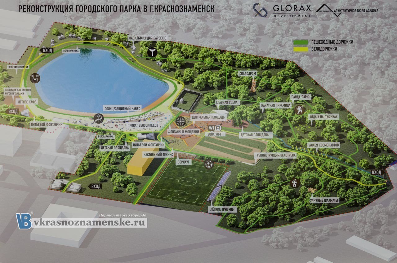 Как выглядел проект Городского парка