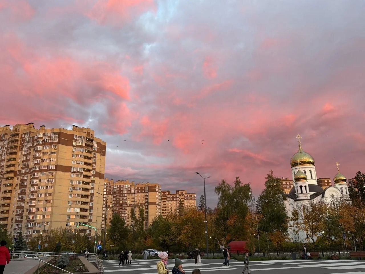Закат 2 октября — Краснознаменск