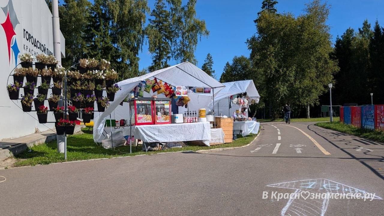 Праздничная торговля в Городском парке — Краснознаменск