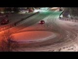 Вечерний drift на площади Ленина в Краснознаменск