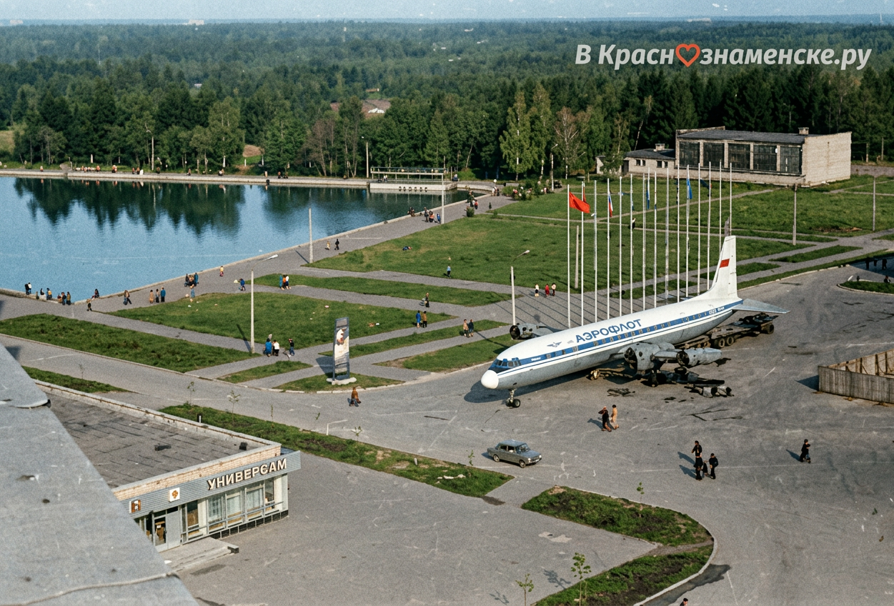 Помните когда на площади стоял самолет?