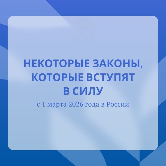 Сегодня в России вступает в силу ряд новых законов