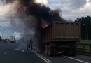 Сгорел грузовик 
