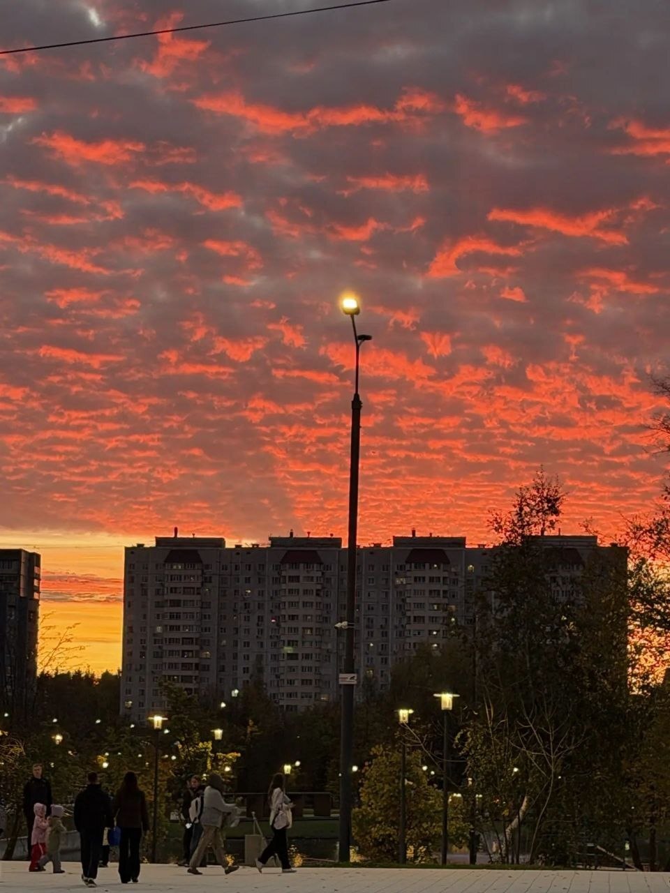 Закат 2 октября — Краснознаменск