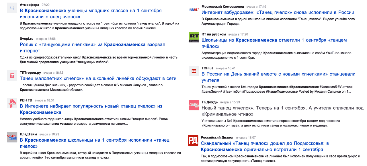 Танец пчёлок в Краснознаменске Танец пчёлок в Краснознаменске