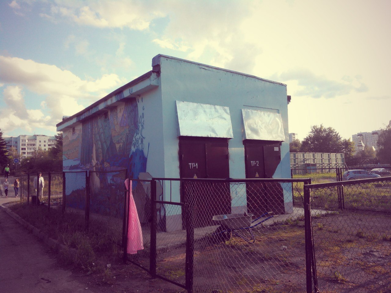 роспись трансформаторной будки в городе Краснознаменск