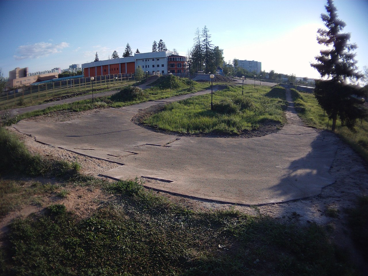 Реконструкция велотрека в городе Краснознаменск