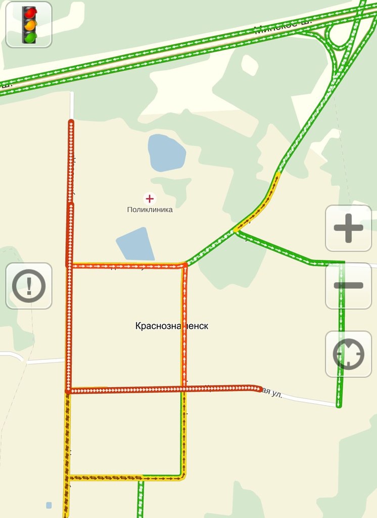 Краснознаменск город пробок
