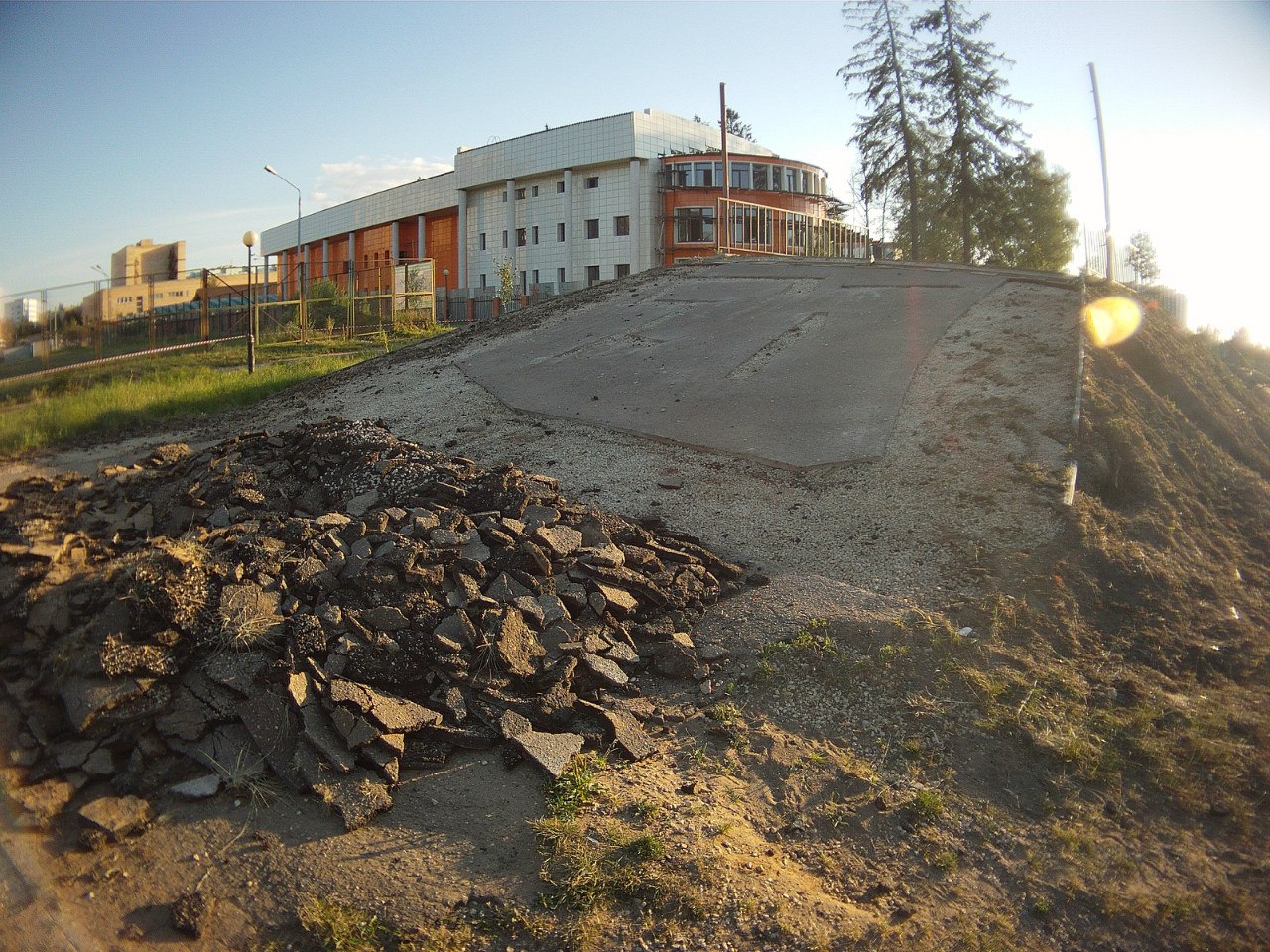 Реконструкция велотрека в городе Краснознаменск