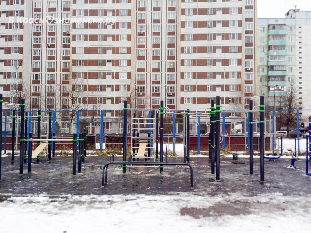 Спортплощадка в городе Краснознаменск Московской области Спортплощадка в городе Краснознаменск Московской области