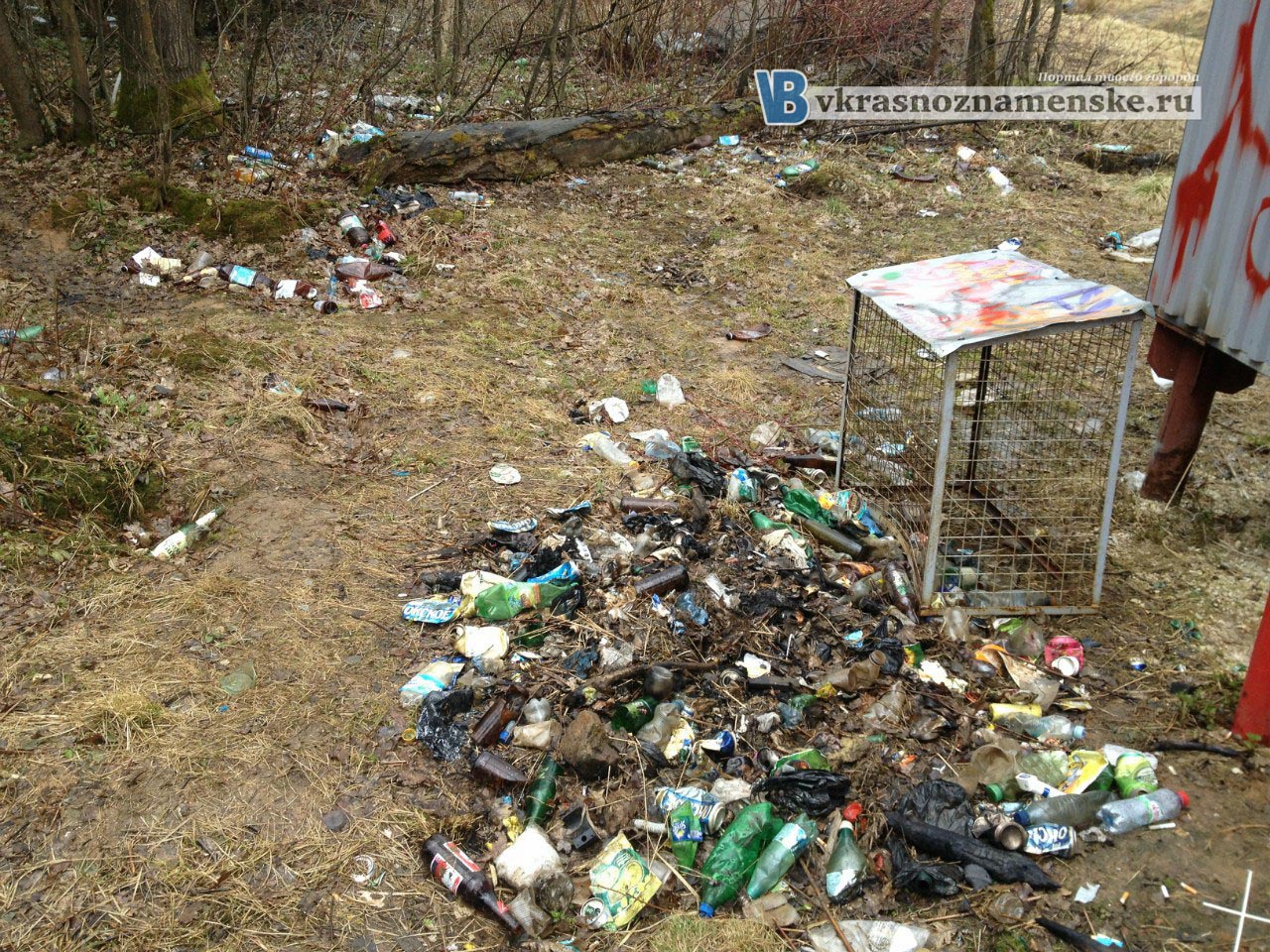 В черте парка Краснознаменска, действует наркопритон