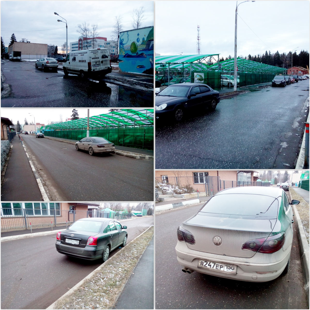 Не правильная парковка около ТРЦ Звездный в Краснознаменске Не правильная парковка около ТРЦ Звездный в Краснознаменске