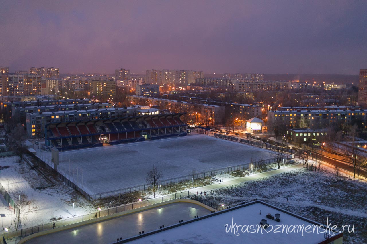 Вечерний Краснознаменск прекрасен, особенно с крыш.