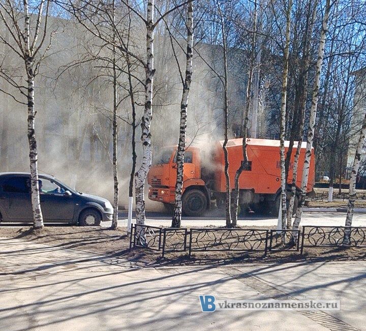 Тонны пыли в Краснознаменске