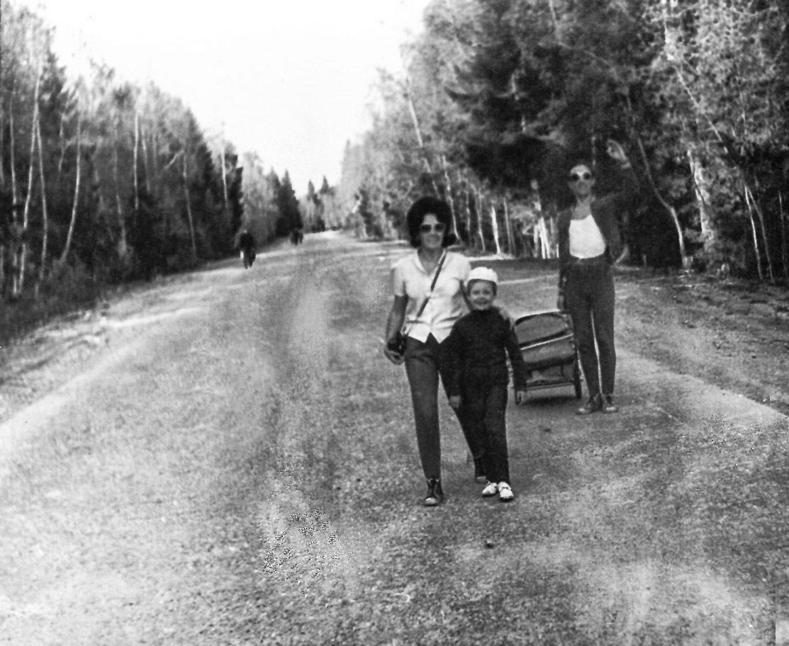 Дорога от КПП до Минского шоссе 1975 год