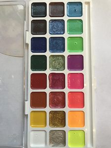 Акварель медовая полусухая 24 цвета