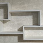 Полка настенная, цвет белый.