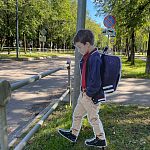 На пешеходных переходах около Гимназии N1 появились дополнительные предупреждающие элементы.