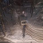 Машина скорой помощи не смогла проехать, застряла из-за нечищеной дороги