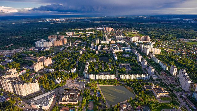 Краснознаменск с высоты