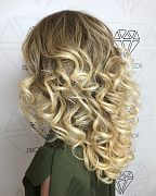 Вечерняя укладка "Локоны" (длинные волосы)