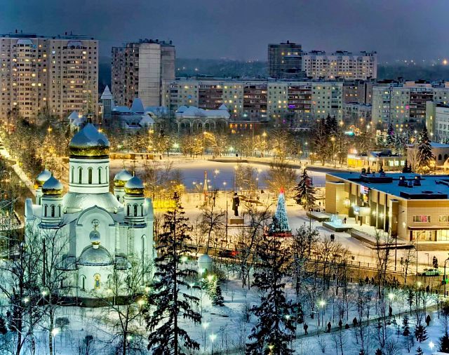 Вечер над городом