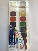 Акварель медовая 18 цветов