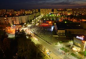 9 мая, площадь им. Ленина, вид сверху