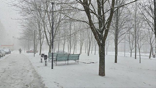 Апрельский снегопад 07.04.25