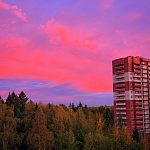 Закат 2 октября — Краснознаменск
