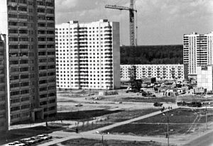 Апрель 1992 года, строительство ул. Победы д. 6, п