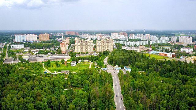 Краснознаменск с высоты