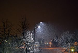 Вечерний снег