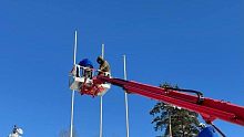 Восстановлена работа флагштоков на лыжной трассе