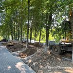 За сквером Победы работа идет полным ходом