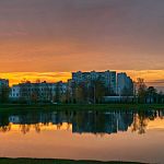 Закат на озере — Краснознаменск