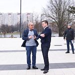 Губернатор Андрей Воробьев посетил площадь Ленина и оценил качество ремонта