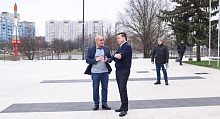 Губернатор Андрей Воробьев посетил площадь Ленина и оценил качество ремонта