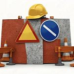 Дорожные работы на ул. Строителей 12/2