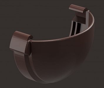 Заглушка желоба Docke LUX пластиковая d141мм (шоколад/графит/пломбир)