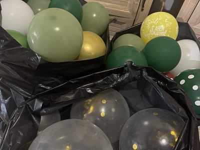 Шары надутые разных размеров