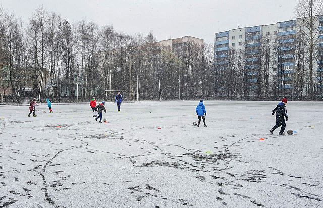 Апрель, зима