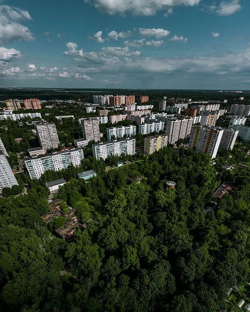 Краснознаменск с высоты