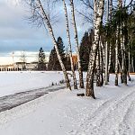 Велодорожка в городском парке, требует регулярной уборки