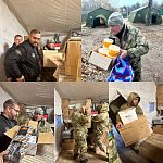 Помощь людям, находящимся в местах ведения боевых действий и сбор гуманитарных грузов не останавливается ни на один день